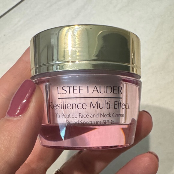 Estee Lauder Resilience Multi-Effect Creme - Gold and Pink Jar